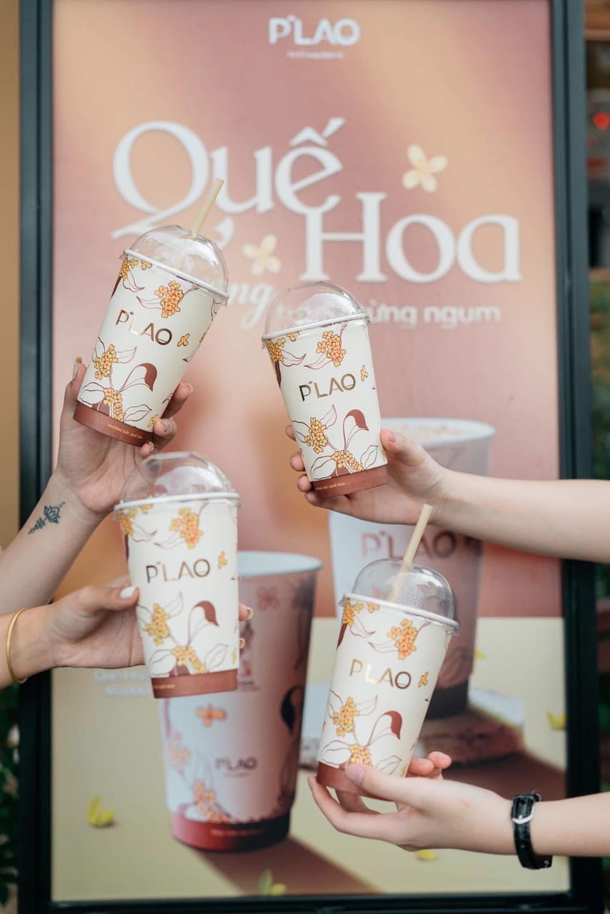 Hương sắc Quế Hoa · thiết kế ly